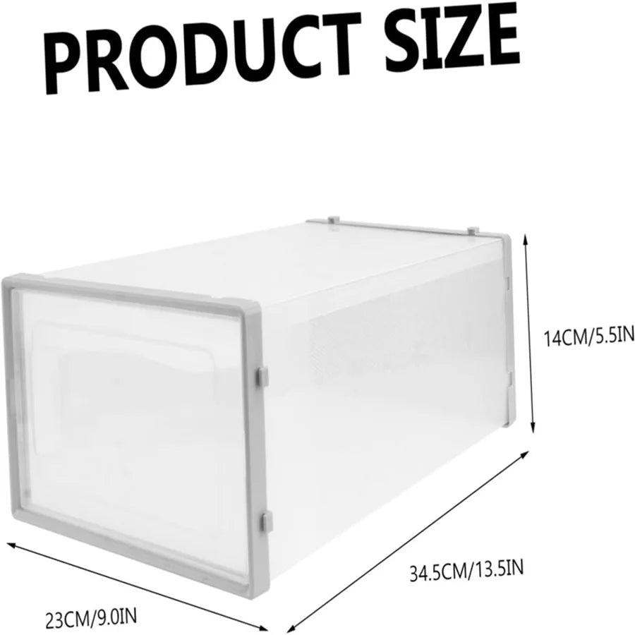 Tilly 12-Pack Clear Stackable Shoe Boxes