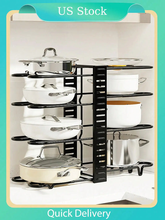 Kade 8-Tier Pot and Lid Rack