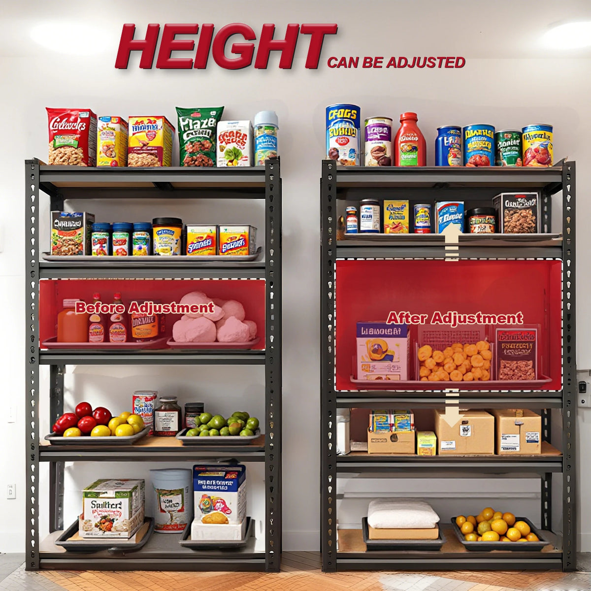 Uma 72-Inch 5-Tier Heavy-Duty Storage Shelving