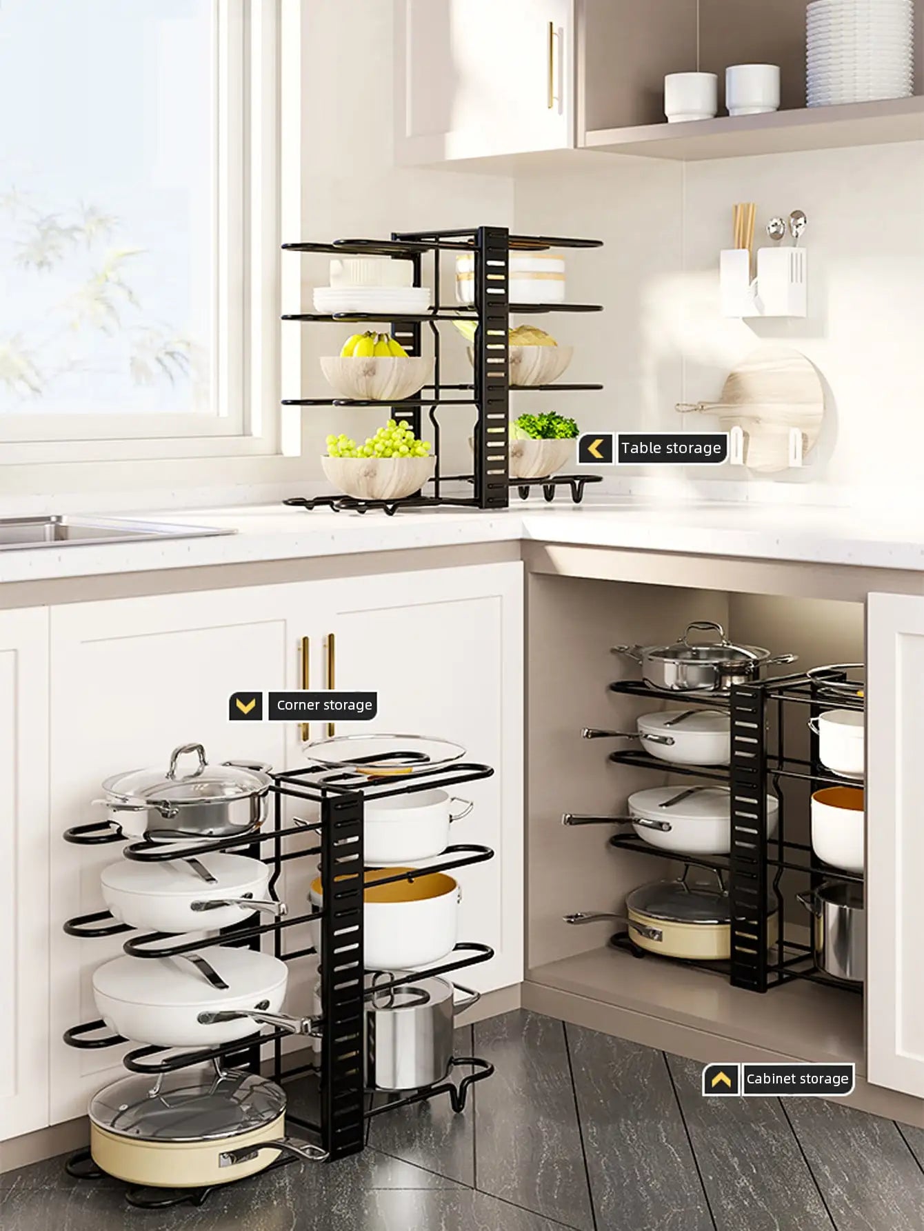 Kade 8-Tier Pot and Lid Rack