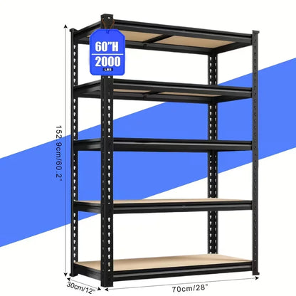 Uma 72-Inch 5-Tier Heavy-Duty Storage Shelving