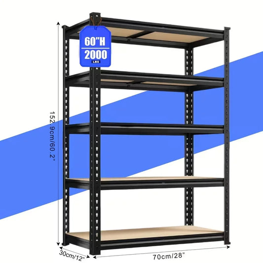 Uma 72-Inch 5-Tier Heavy-Duty Storage Shelving