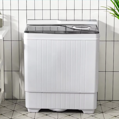 17.6lbs Twin Tub Portable Washer & Spin Dryer