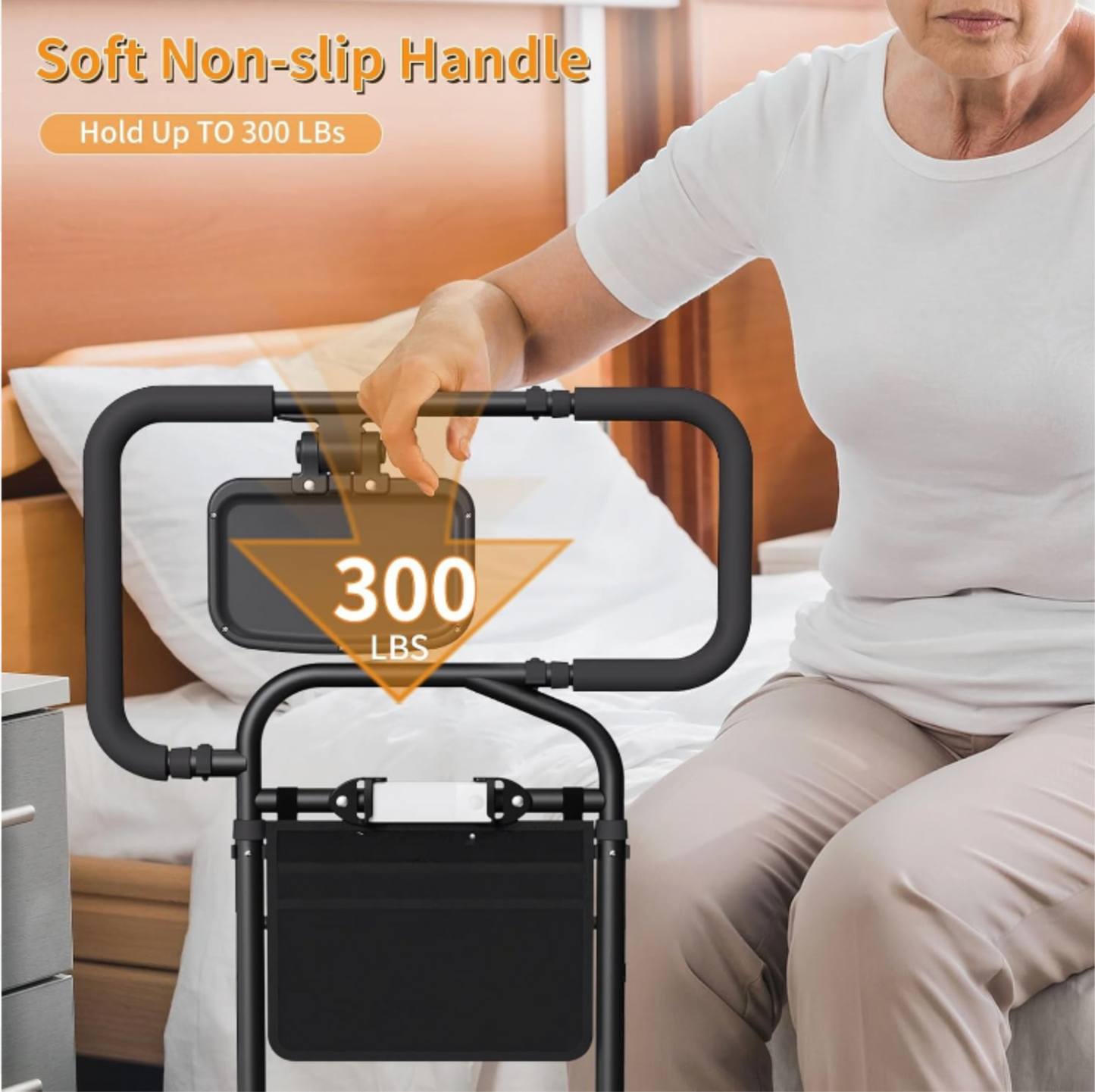 Senior Safety Bed Rail (Extendable Handle)