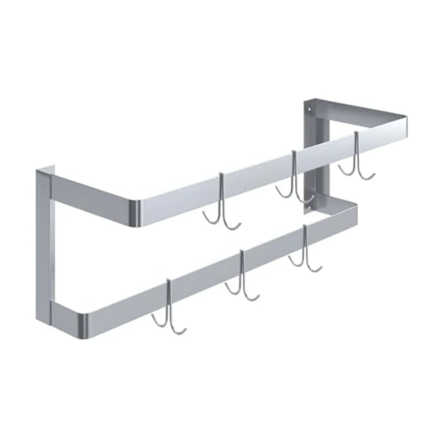Kit Double-Bar Wall Pot Rack