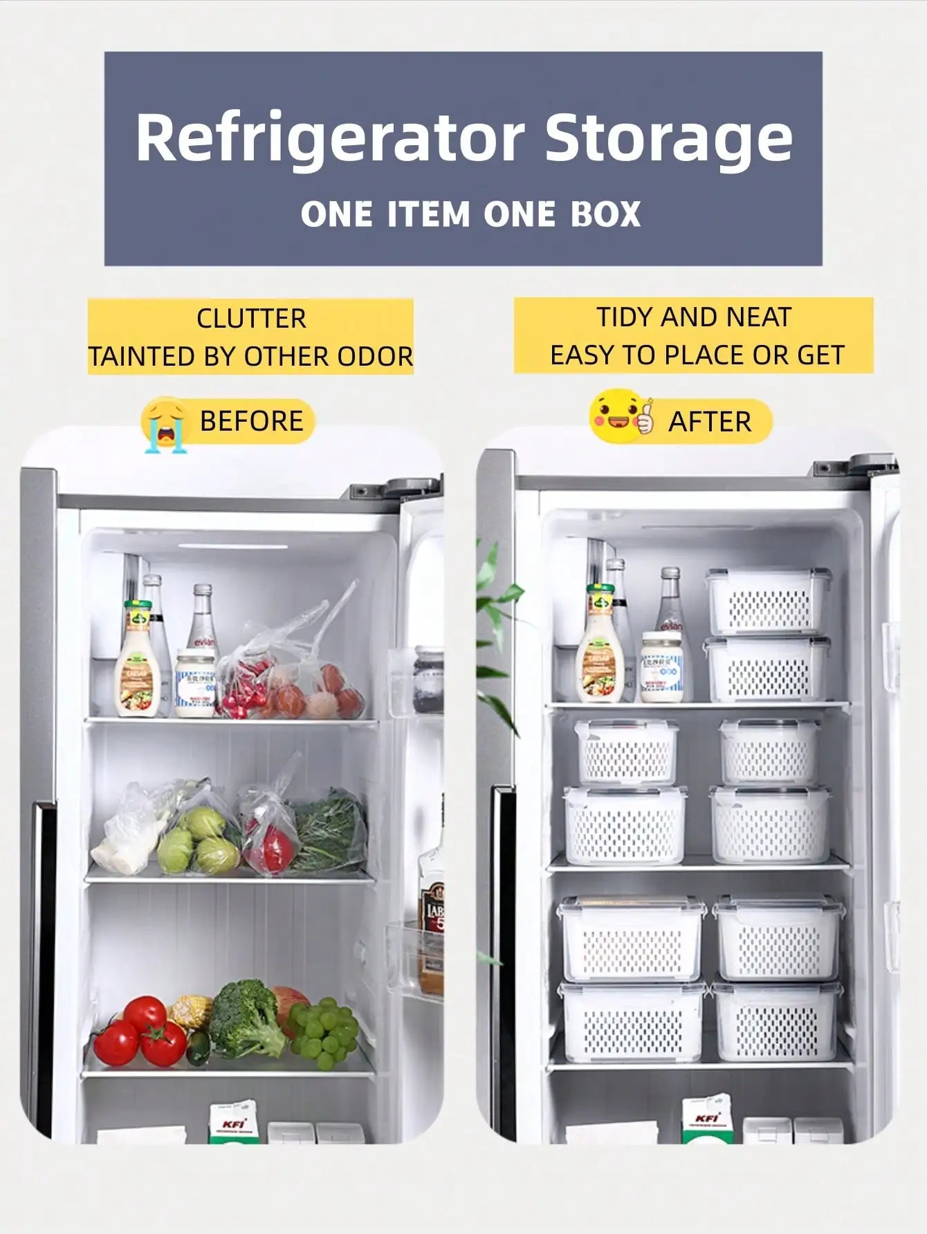 Blythe 3-Piece Produce Saver Bins