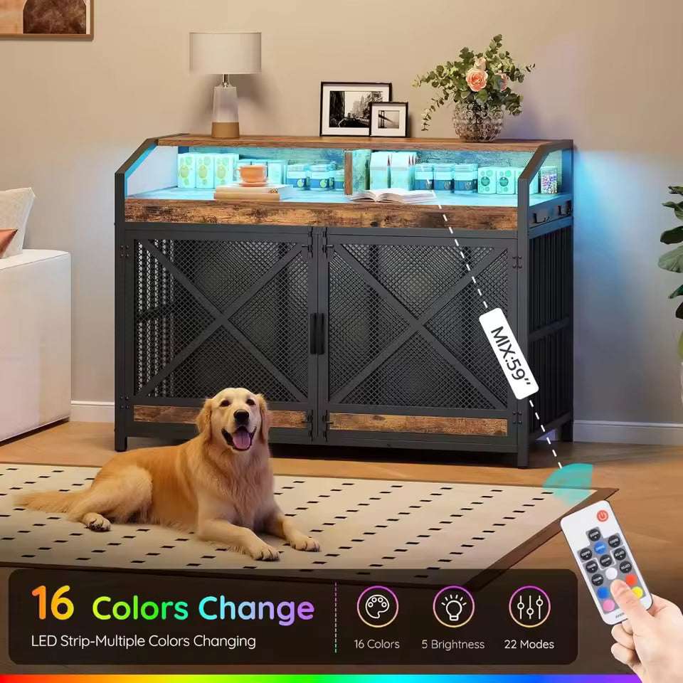 43.3" Ada Large Dog Crate Furniture