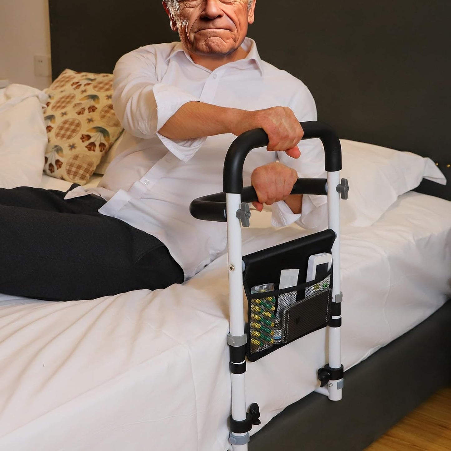 Senior Safety Bed Rail (Double Handle)