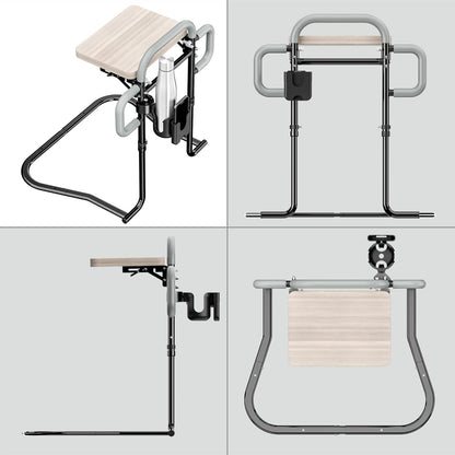 Senior Bed Assist Rail with Support Bar & Cup Holder
