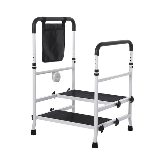 22" Elderly Bedside Step Stool (Double Steps)