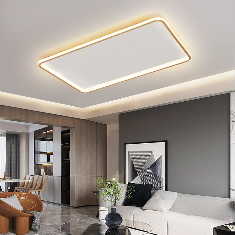 Thin Rectangle Flush Mount Ceiling Light