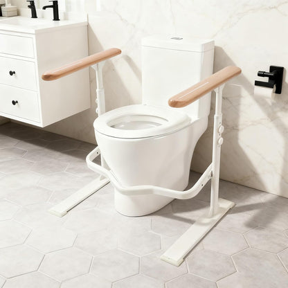 Flip Up Toilet Safety Frame Rails Orange