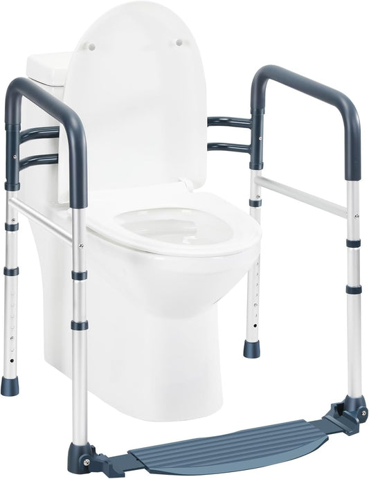 Toilet Safety Rails with Footrest