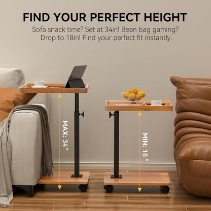 Adjustable Height C Table