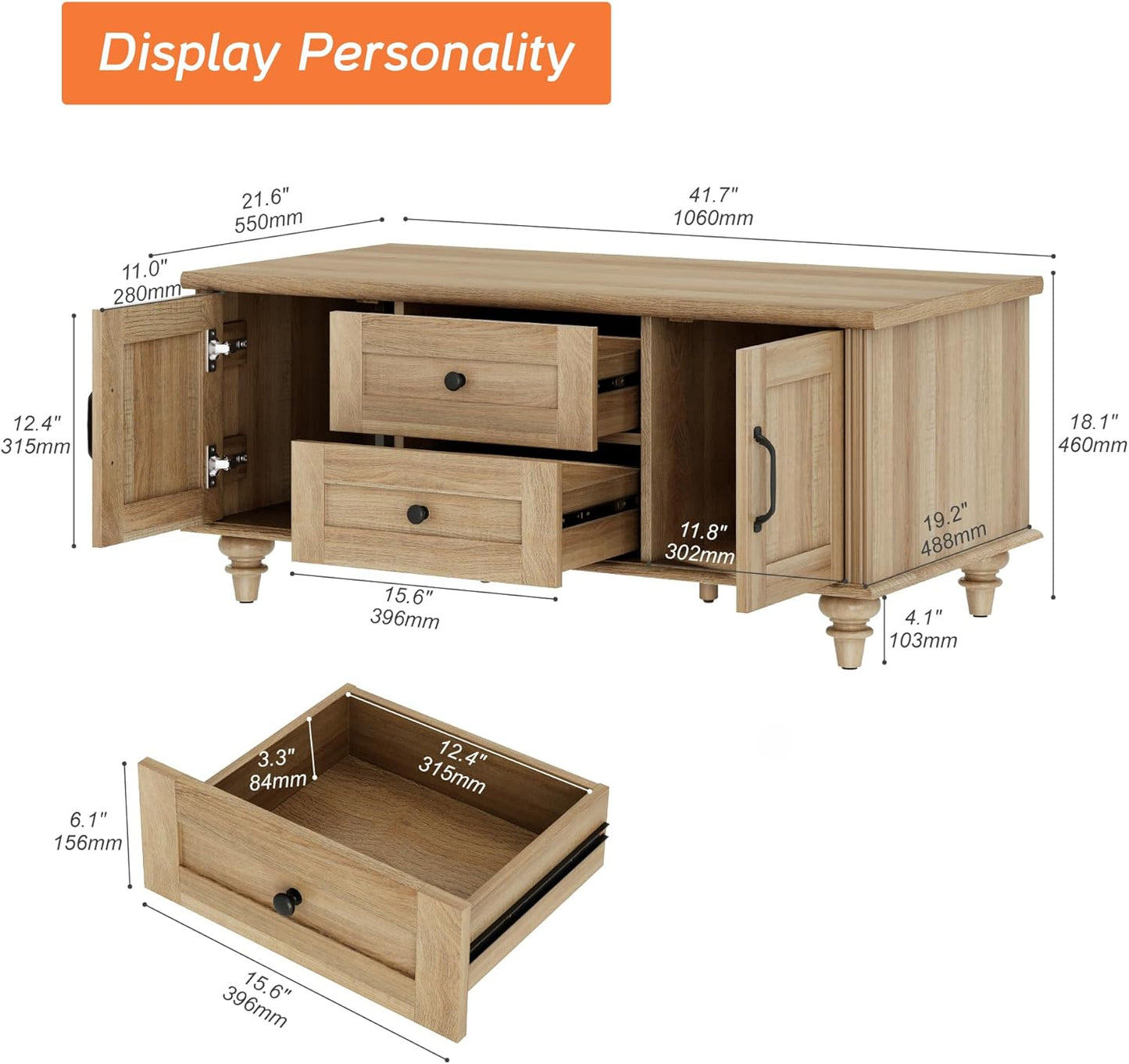 Allie Farmhouse Coffee Table