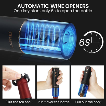4-in-1 Rechargeable Electric Wine Opener Set - Canva Home