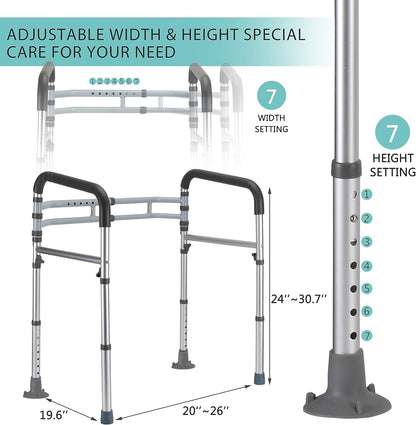 Adjustable Toilet Safety Rails for Senior