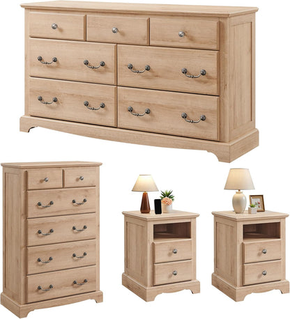 Farmhouse Dressers & Night Stand Set of 4
