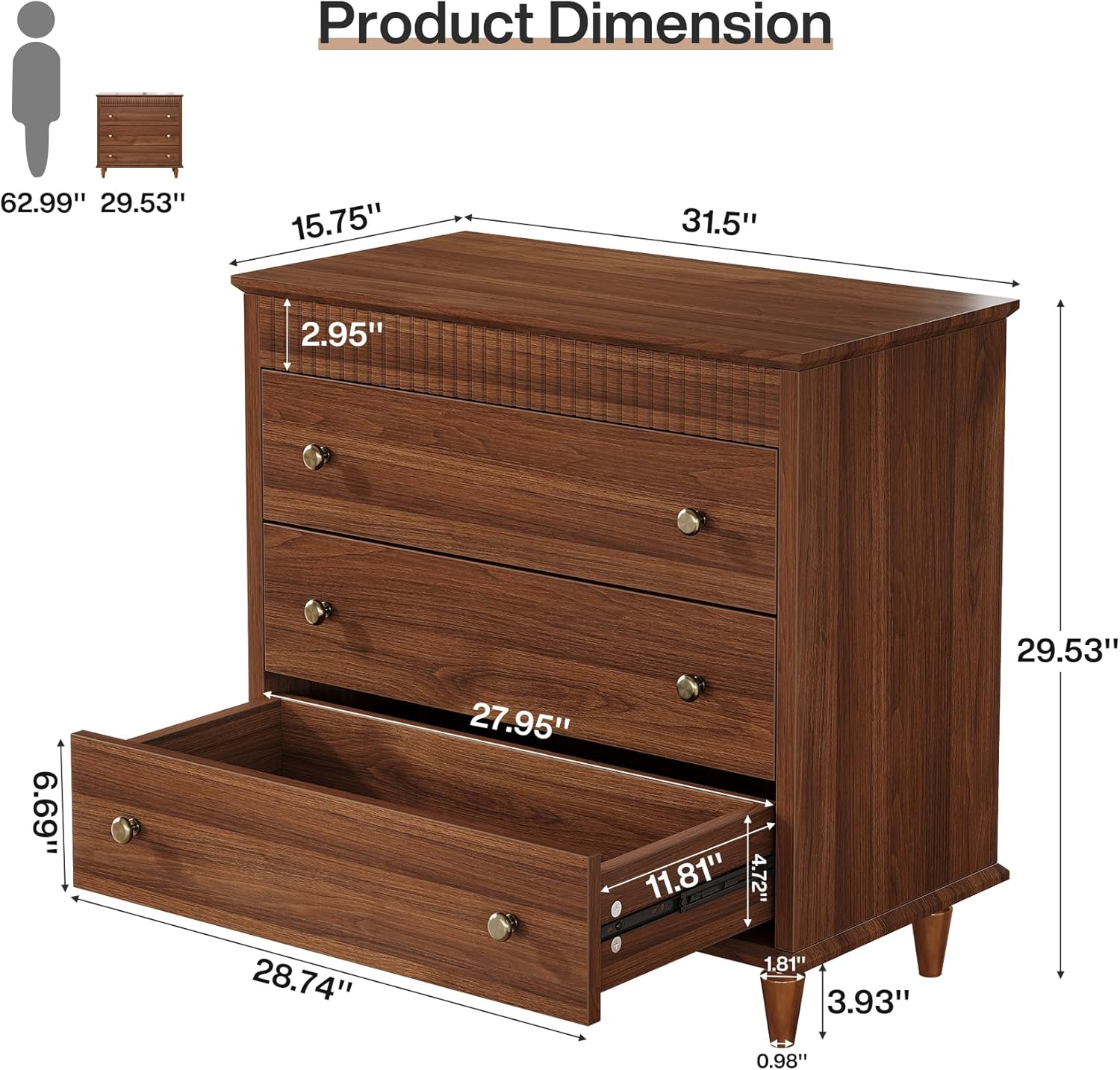 31.5-Inch Extra Large Nightstand - Canva Home