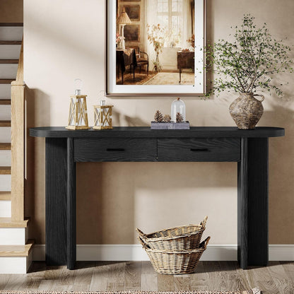 63-Inch Console Table with 2 Drawers - Canva Home