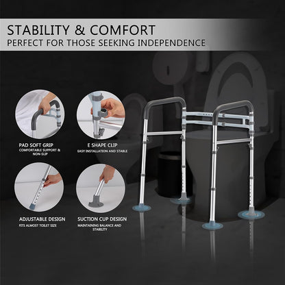 Adjustable Toilet Safety Rails for Senior