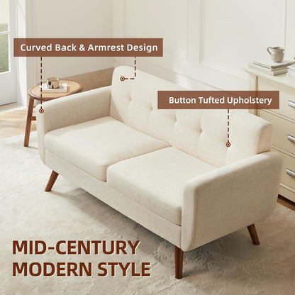 65" W Loveseat Sofa - Canva Home