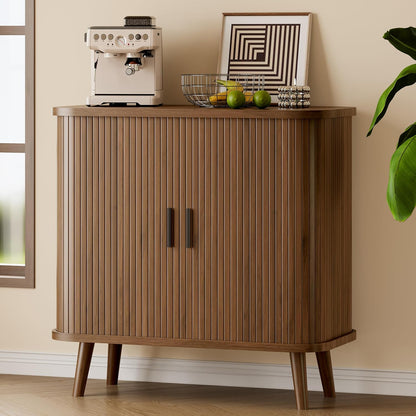 31.5" Wide Fluted Modern Accent Storage Cabinet - Canva Home