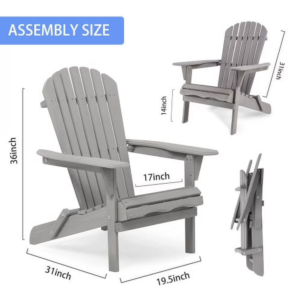 Adirondack Chair Set of 2 - Canva Home