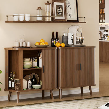 31.5" Wide Fluted Modern Accent Storage Cabinet - Canva Home
