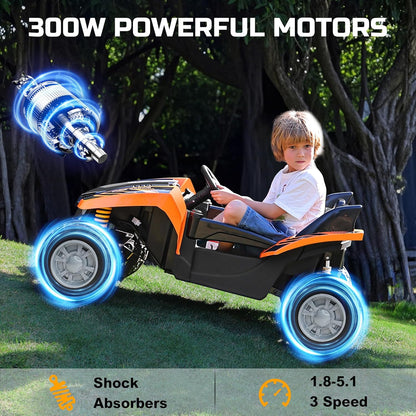 24V 4x4 Dune Racer Ride-On Car - Canva Home