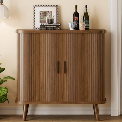31.5" Wide Fluted Modern Accent Storage Cabinet - Canva Home