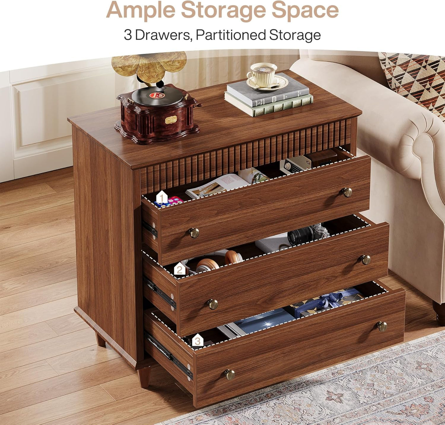31.5-Inch Extra Large Nightstand - Canva Home