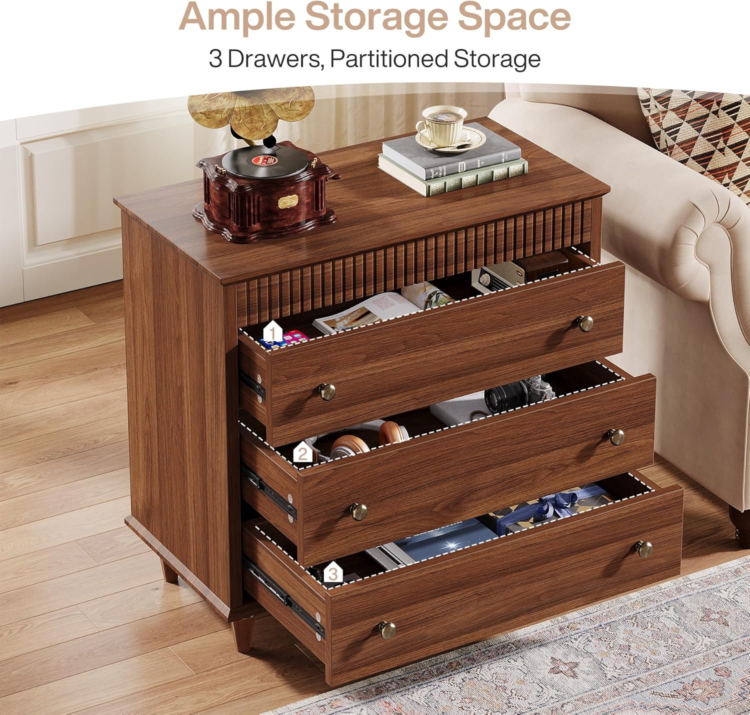31.5-Inch Extra Large Nightstand - Canva Home