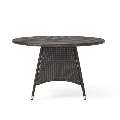 Ramsey Outdoor Wicker Round Dining Table - Canva Home