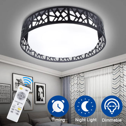 Modern Hollow Flush Mount Ceiling Light