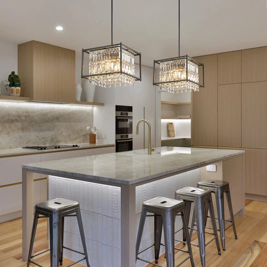 Crystal Farmhouse Dining Room Chandelier