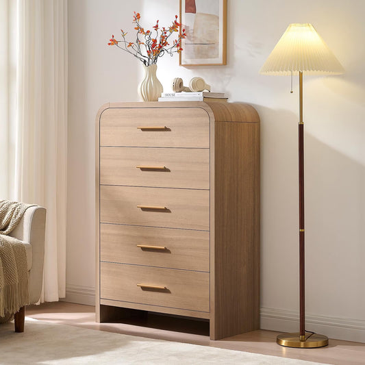 Vintagearth 5-Drawer Dresser - Canva Home