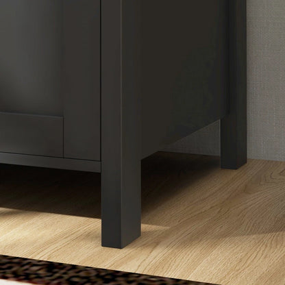 Close-up of Baird file cabinet raised base and legs