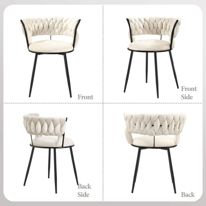 Petty Velvet Modern Dining Chair (Set of 2)