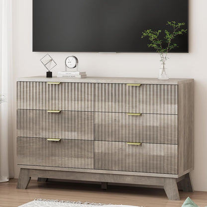 48" Wide Modern Chest of Drawers with Metal Handle - Canva Home