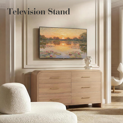 EliteSet Curved 6-Drawer Dresser - Canva Home