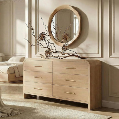 EliteSet Curved 6-Drawer Dresser - Canva Home