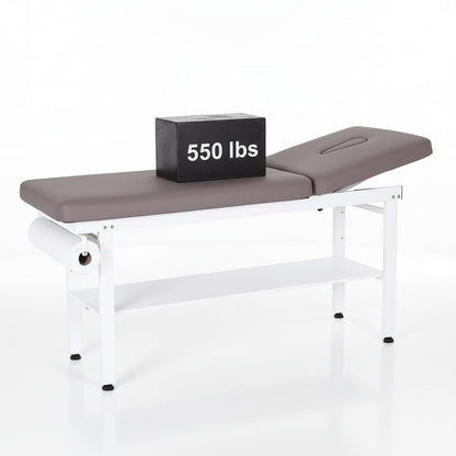27.6" Width Comfortable Fixed Height Medical Exam Table Backres - Canva Home