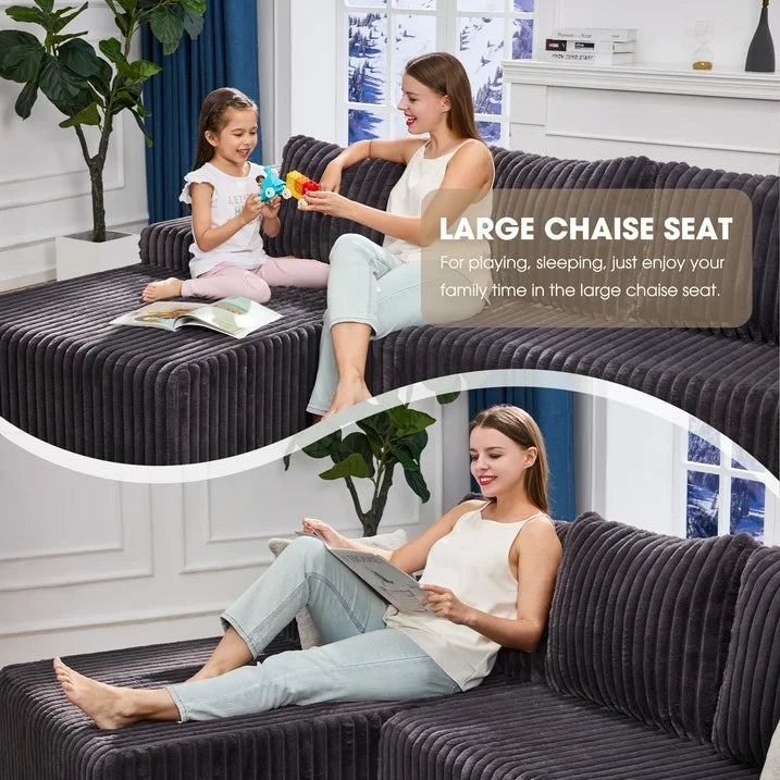 Modular 2 L-shaped Sectional Sofa
