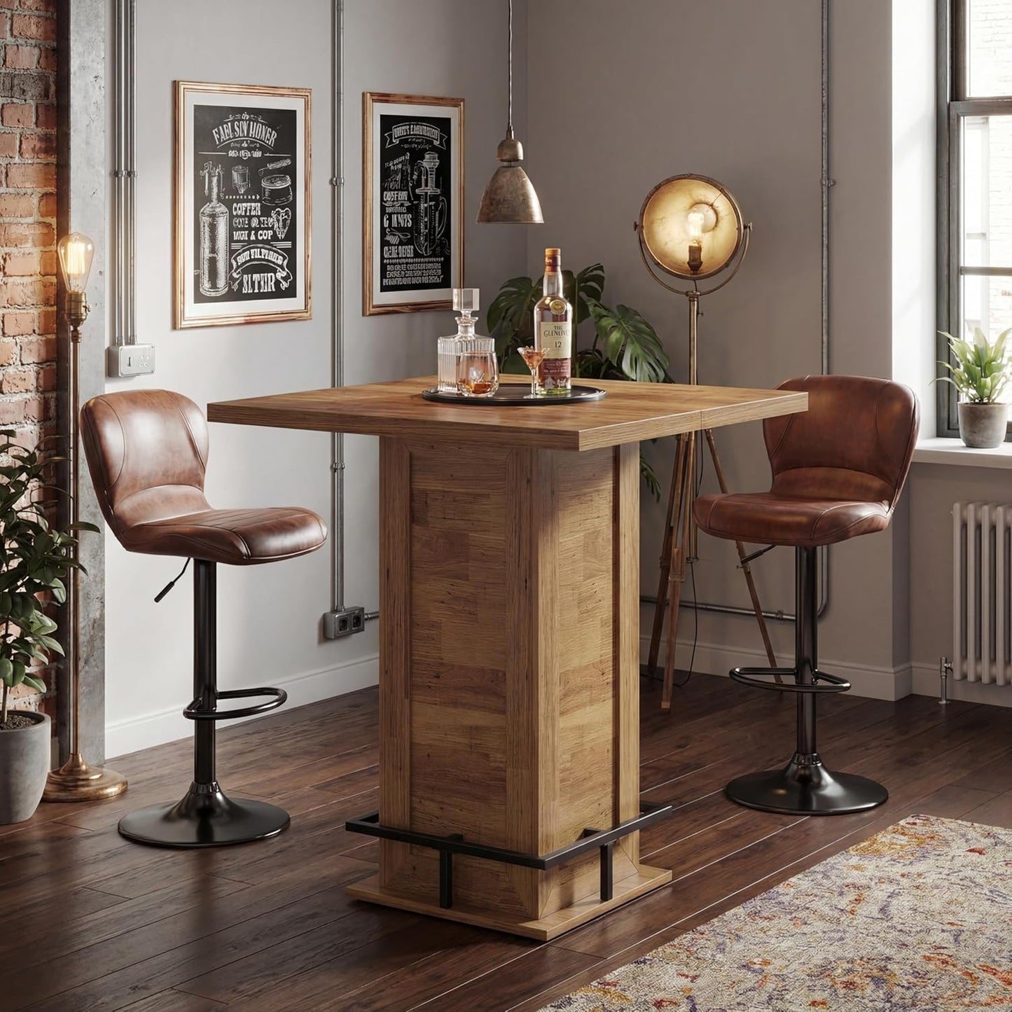 39.4" H Counter Height Pub Table - Canva Home