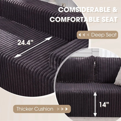 Modular 2 L-shaped Sectional Sofa