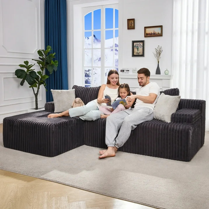Modular 2 L-shaped Sectional Sofa