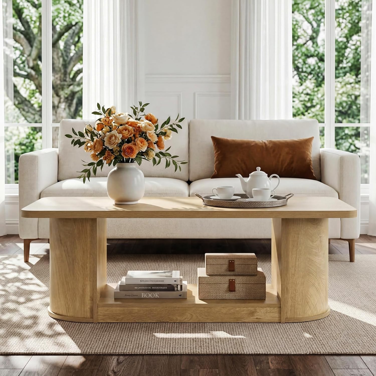47" Rectangle Coffee Table - Canva Home