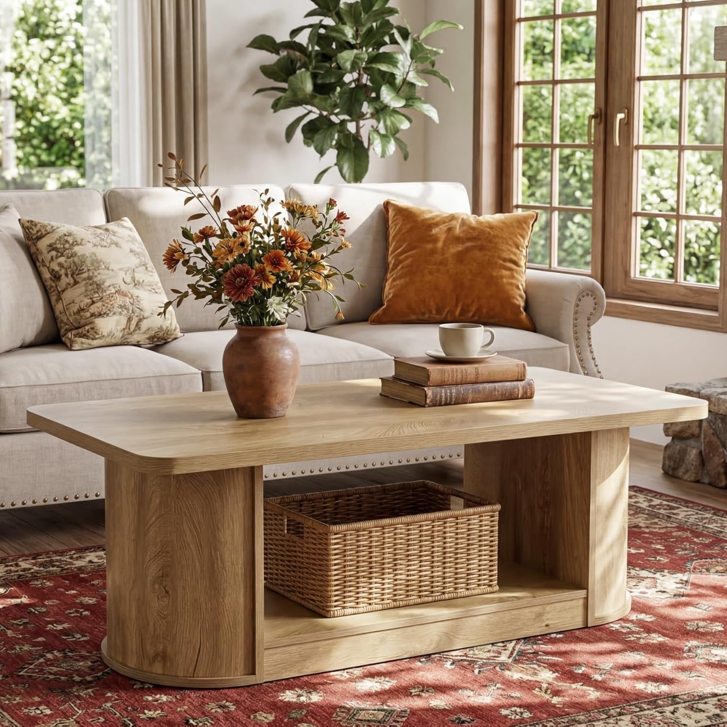 47" Rectangle Coffee Table - Canva Home