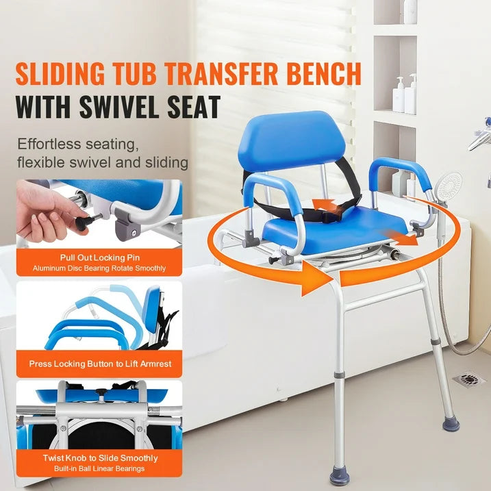 Senior Sliding Transfer Shower Bench 